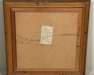 Navajo Clown David V. Lee Sand Painting Native American Sandpainting Frame:22x22in