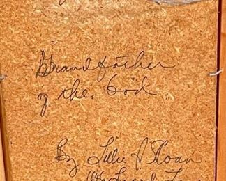 The Yeibichai Dancer Navajo Sand Painting Lillie A. Sloan Frame: 18.25x12.25in