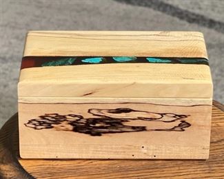 Steve Rapp Artist Made Trinket Box 4x8x5in HxWxD