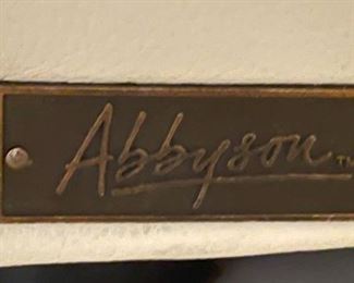 #2 Abbyson Calton Leather Power Recliner with Power Headrest IVORY 54 x 35 x 33in HxWxD