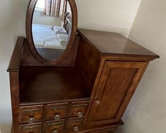 Pulaski Apothecary Collection Dresser with Mirror 45130 Bond Street Chest 68 x 35 x 20in HxWxD