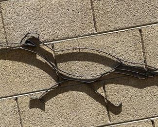 2 Roadrunners Wrought Iron Yard Art 14 x 31in