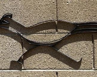 2 Roadrunners Wrought Iron Yard Art 14 x 31in