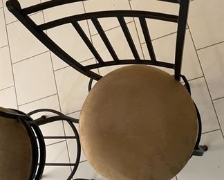 2pc Swivel Counter Height Stools Barstools PAIR 45.5 x 19 x 20 in seat height 30in HxWxD