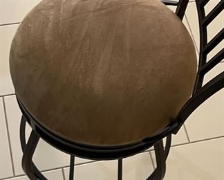 2pc Swivel Counter Height Stools Barstools PAIR 45.5 x 19 x 20 in seat height 30in HxWxD