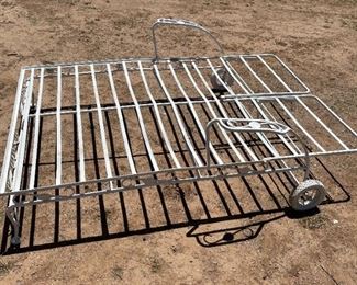 Vintage Iron Patio Double Chaise Lounger Lounge Chair 23 x 55 x 72in HxWxD