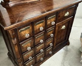 #2 Pulaski Apothecary Collection Dresser with Mirror 45020 Cambridge Dresser 33 x 42 x 20in HxWxD
