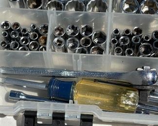 AS-IS Craftsman 1/2in, 1/4in & 3/8 Socket driver set