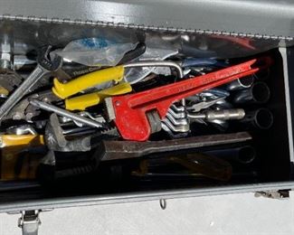 Craftsman Small Tool Box with Miscellaneous Tools 9x18x8.5in HxWxD