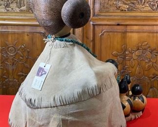 Artist Made Storyteller Gourd 25x12x22in