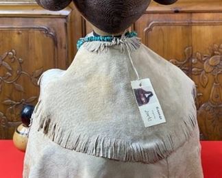 Artist Made Storyteller Gourd 25x12x22in