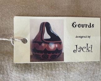 Artist Made Storyteller Gourd 25x12x22in