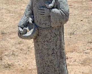 Saint Francis garden Statue Concrete 35 inches high