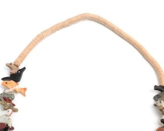 Vintage Zuni Fetish Necklace 30in Long