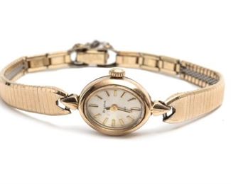 As-IS Vintage Bulova 23 Watch 10k RGP Ladies Ladies 14mm case