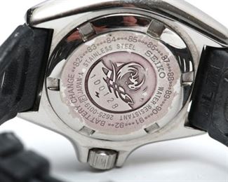 Seiko 2625-0019 Vintage Ladies Dive Watch Ladies 32mm Diameter Bezel