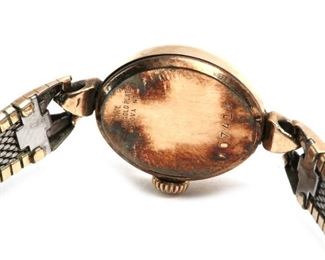 As-IS Vintage Bulova 23 Watch 10k RGP Ladies Ladies 14mm case