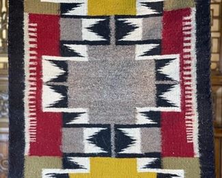 Vintage Navajo Rug Native American 34x22.75in HxWxD