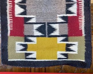 Vintage Navajo Rug Native American 34x22.75in HxWxD