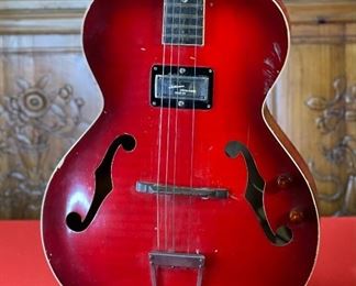AS-IS Vintage Marvel Guitar Hollow Body F Hole 42x15.5x5in HxWxD