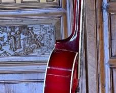 AS-IS Vintage Marvel Guitar Hollow Body F Hole 42x15.5x5in HxWxD