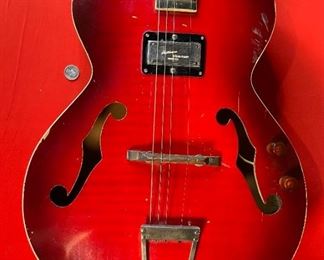 AS-IS Vintage Marvel Guitar Hollow Body F Hole 42x15.5x5in HxWxD