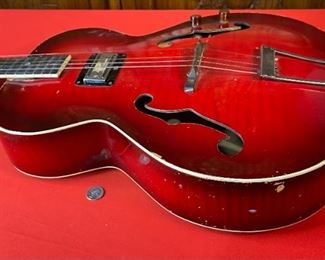 AS-IS Vintage Marvel Guitar Hollow Body F Hole 42x15.5x5in HxWxD