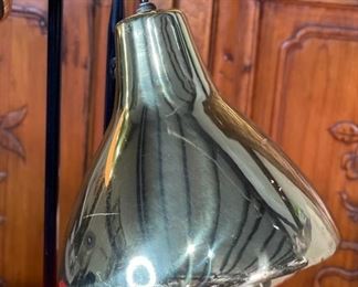 Vintage 3 Head Cone Shade Gold Lamp 27x19x19in HxWxD