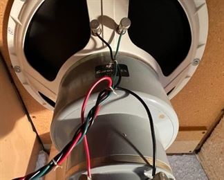 2pc Altec Lansing Super Duplex 604e Vintage Coaxial Speakers in Barzilay Cabinets Pair 26x23x.75x19in D Weight: 82lbs 8 oz HxWxD