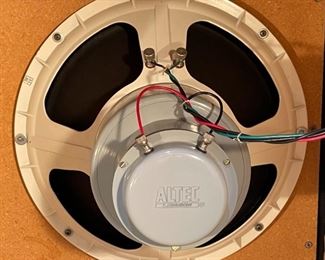 2pc Altec Lansing Super Duplex 604e Vintage Coaxial Speakers in Barzilay Cabinets Pair 26x23x.75x19in D Weight: 82lbs 8 oz HxWxD