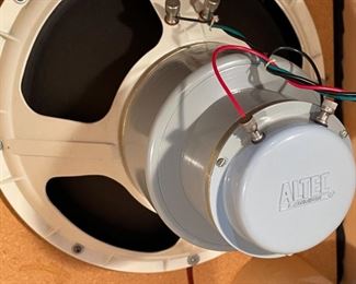 2pc Altec Lansing Super Duplex 604e Vintage Coaxial Speakers in Barzilay Cabinets Pair 26x23x.75x19in D Weight: 82lbs 8 oz HxWxD