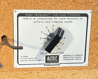 2pc Altec Lansing Super Duplex 604e Vintage Coaxial Speakers in Barzilay Cabinets Pair 26x23x.75x19in D Weight: 82lbs 8 oz HxWxD