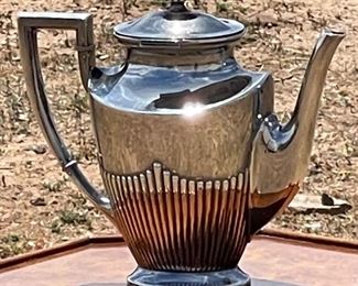 5pc Gebruder Kuhn German Sterling Silver Tea Set Coffee