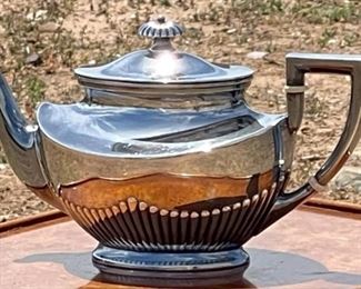 5pc Gebruder Kuhn German Sterling Silver Tea Set Coffee