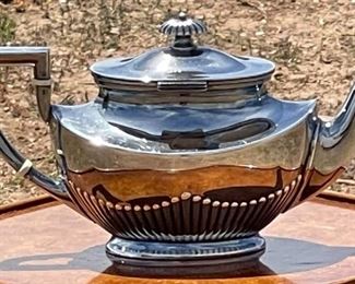 5pc Gebruder Kuhn German Sterling Silver Tea Set Coffee