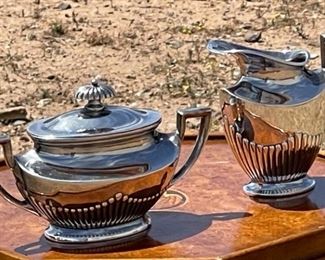 5pc Gebruder Kuhn German Sterling Silver Tea Set Coffee