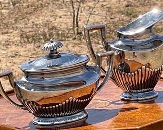 5pc Gebruder Kuhn German Sterling Silver Tea Set Coffee