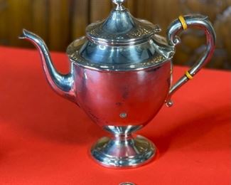 5pc Preisner Sterling Silver Tea Coffee Set