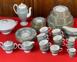 77pc Wedgwood Asia Green China set Dinnerware