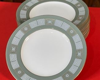 77pc Wedgwood Asia Green China set Dinnerware