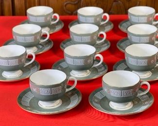 77pc Wedgwood Asia Green China set Dinnerware