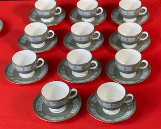 77pc Wedgwood Asia Green China set Dinnerware