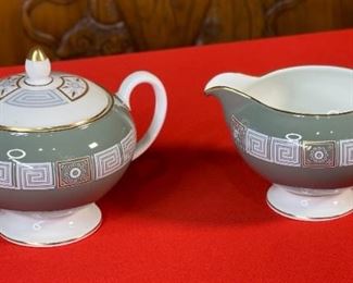 77pc Wedgwood Asia Green China set Dinnerware