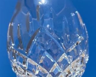 8pc Waterford Crystal Lismore Stemmed Iced Beverage Glasses 7.7in h x 2.6in Diameter at opening