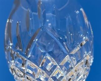 8pc Waterford Crystal Lismore Stemmed Iced Beverage Glasses 7.7in h x 2.6in Diameter at opening