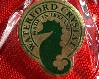 8pc Waterford Crystal Lismore Stemmed Iced Beverage Glasses 7.7in h x 2.6in Diameter at opening