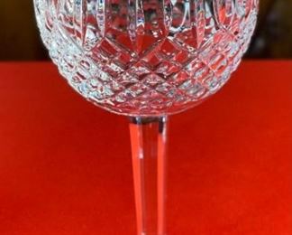 2pc Waterford Crystal Ballybay Ballon Wine Glasses 7.1in H x 2.95in diameter at opening