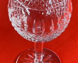 2pc Waterford Crystal Ballybay Ballon Wine Glasses 7.1in H x 2.95in diameter at opening