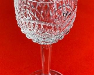 6pc Waterford Crystal Artisan Wine Glasses 8.4in H x 3in Diameter at opening.