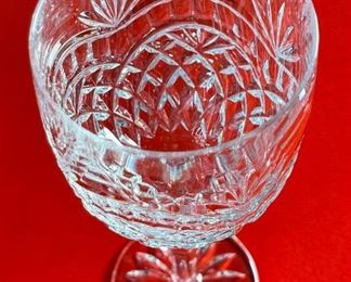 6pc Waterford Crystal Artisan Wine Glasses 8.4in H x 3in Diameter at opening.